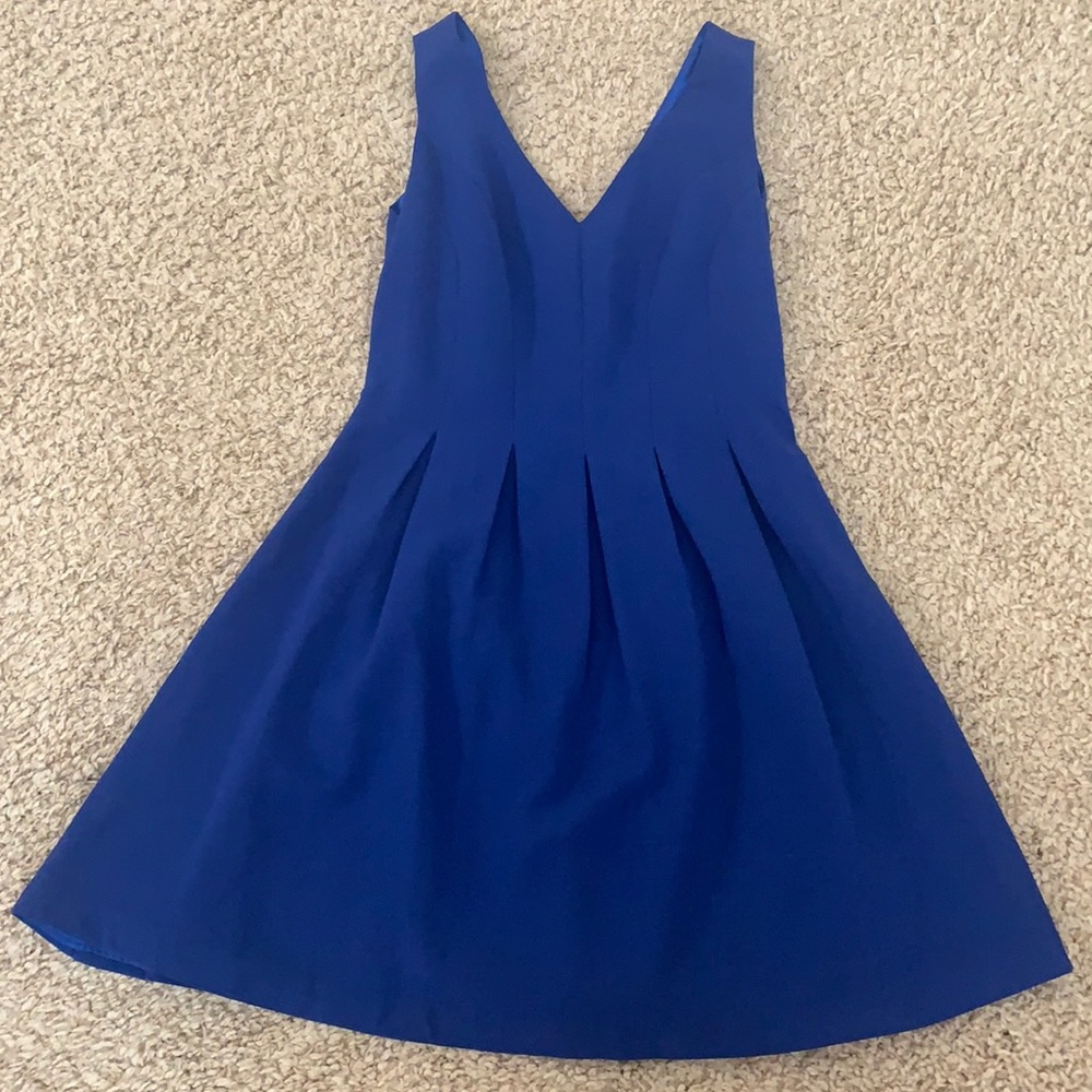 Blue skater style dress